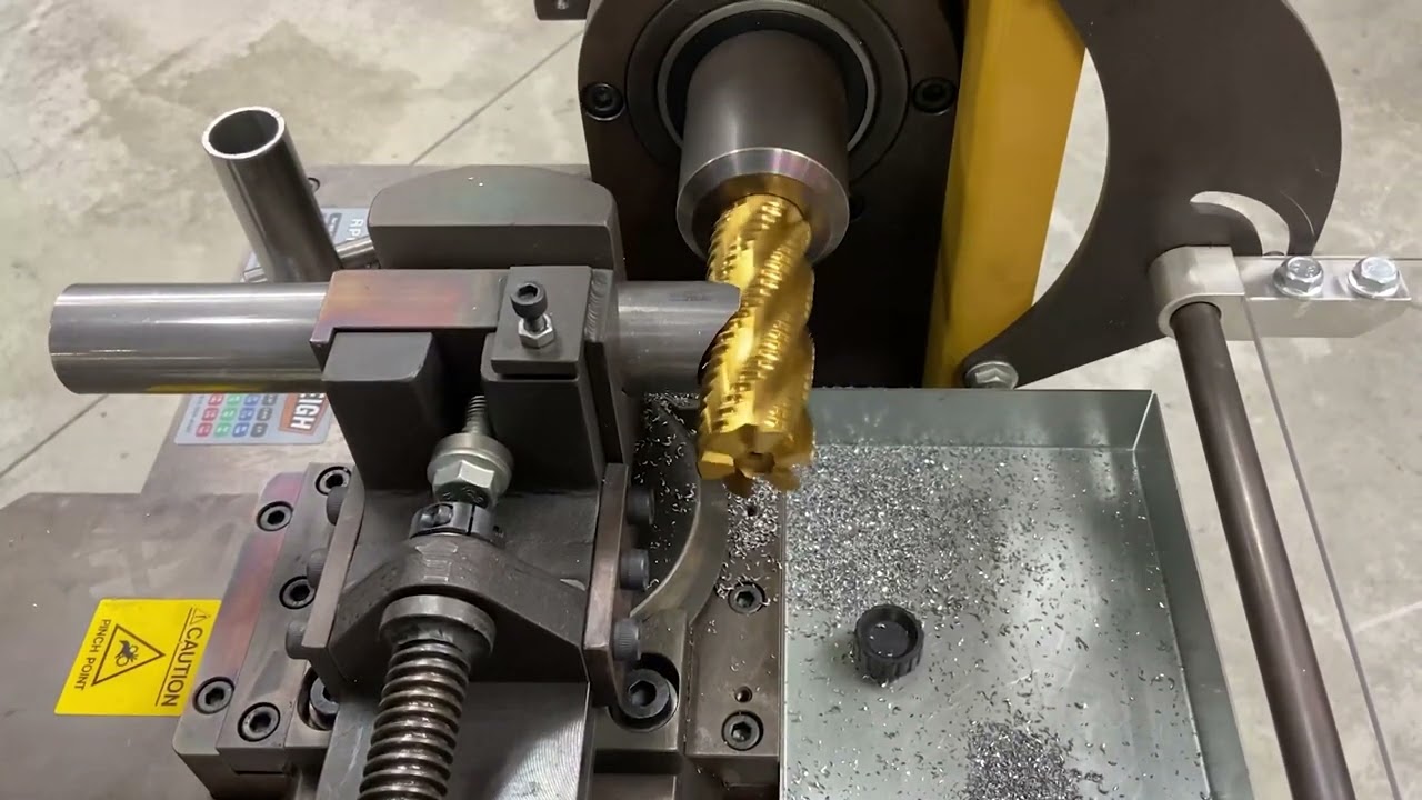 Baileigh TN-700 End Mill Tubing Notcher In-Use - Trick-Tools.com