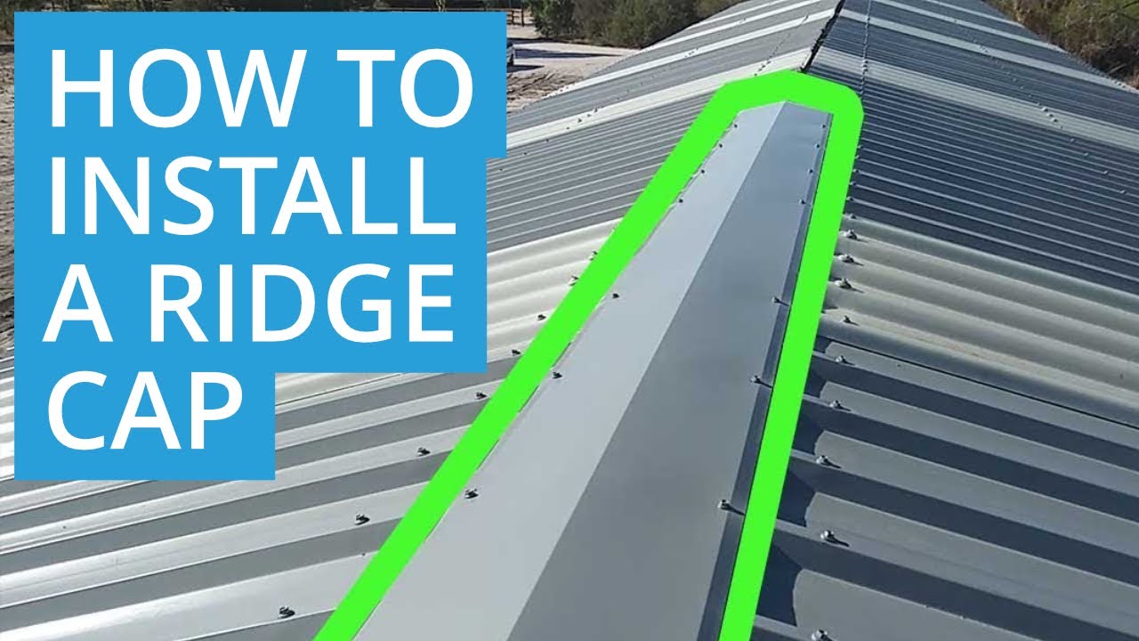 How to Turn-up (Weather) Trimdek Sheeting and Install Ridge Caps - D.I.Y Roys Sheds