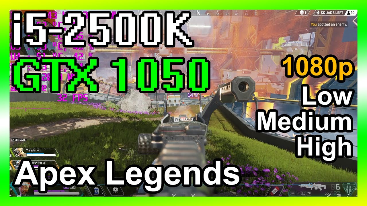 GTX 1050, i5-2500K - Apex Legends