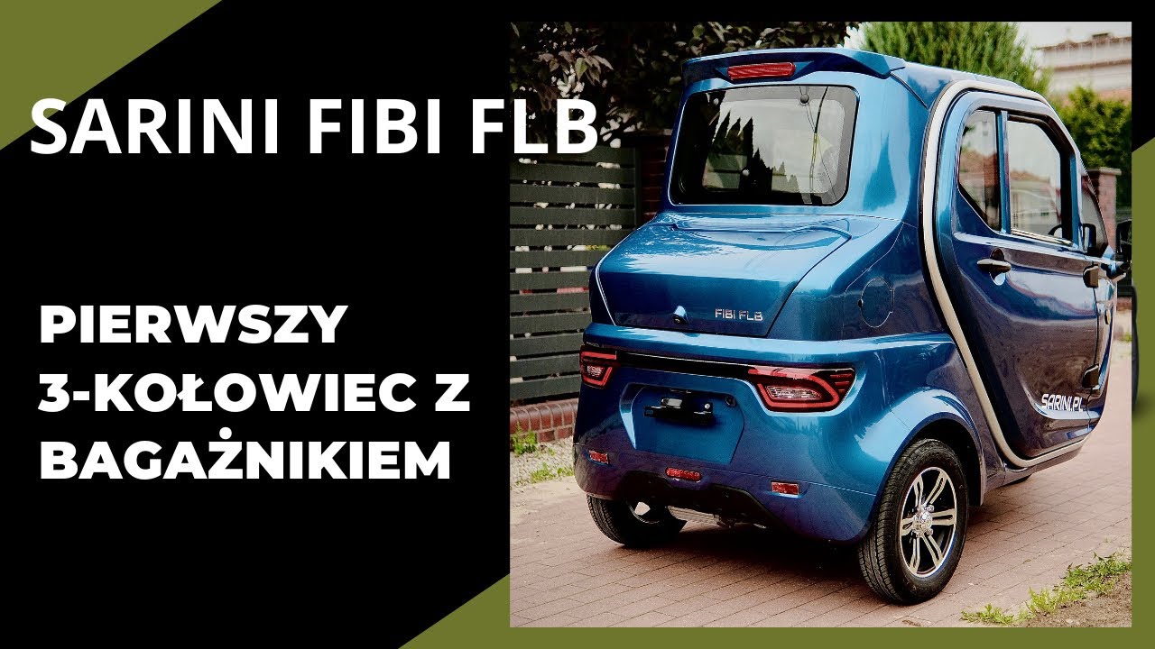 Skuter bez prawo jazdy: Sarini Fibi FLB z bagażnikiem i silnikiem 2500W w 3 kolorach #salon2kolka