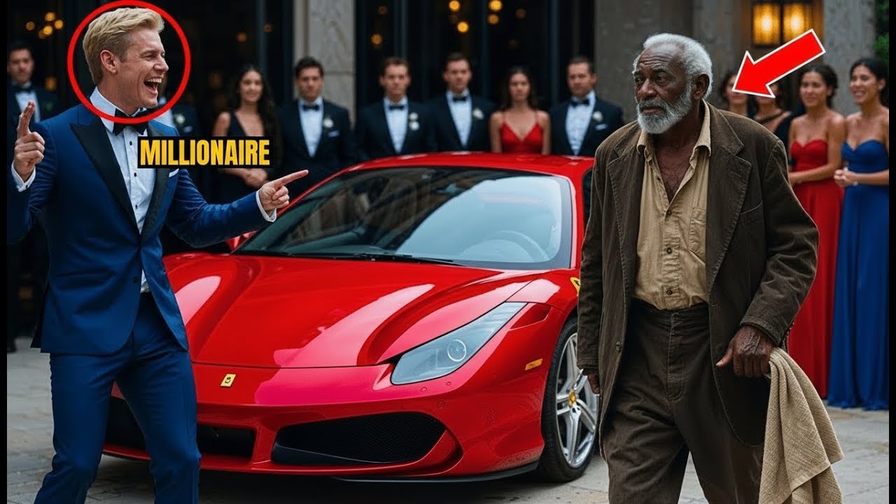 “He Laughed at the Black Mechanic… Until the Ferrari Started Roaring | TRUE Power Revealed!”