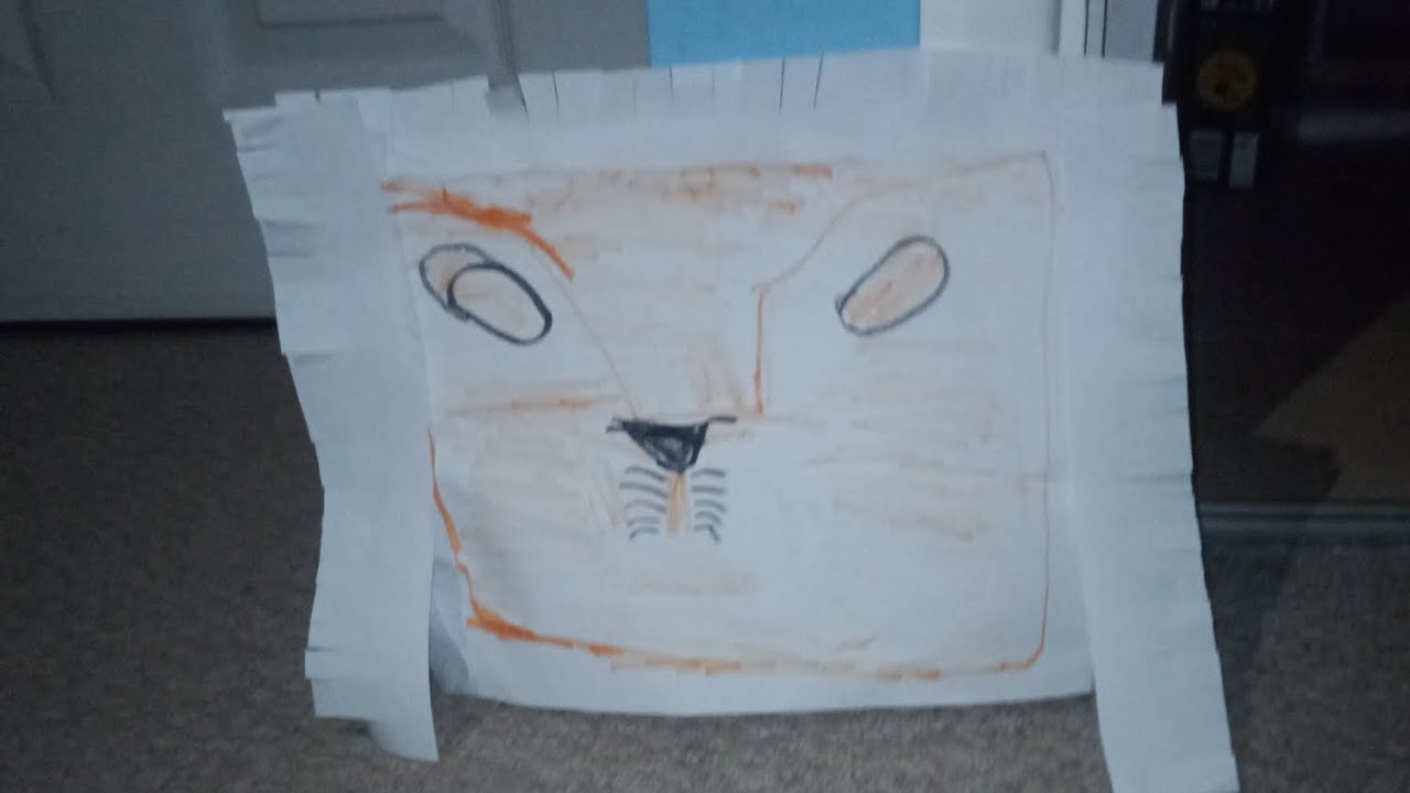 Simba mask lion king musical DIY