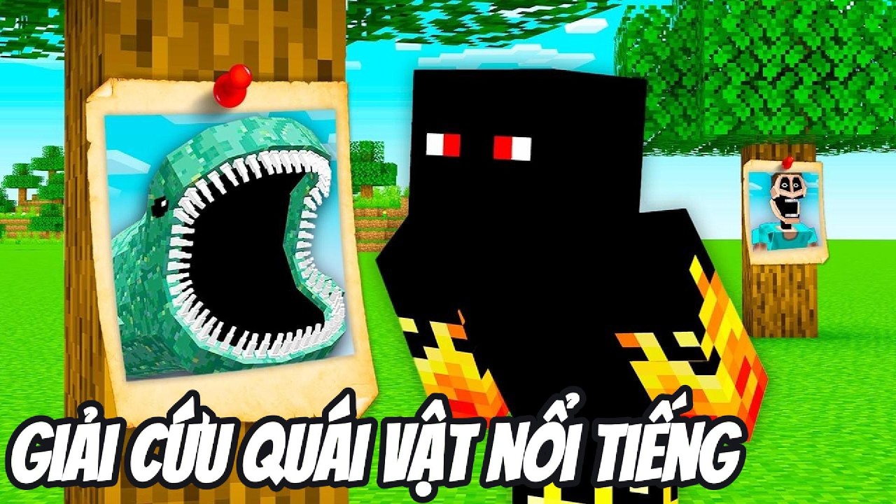 Thử Thách TRUY TÌM VÀ GIẢI CỨU QUÁI VẬT NỔI TIẾNG Trong Minecraft Siêu Bất Ổn 🤣