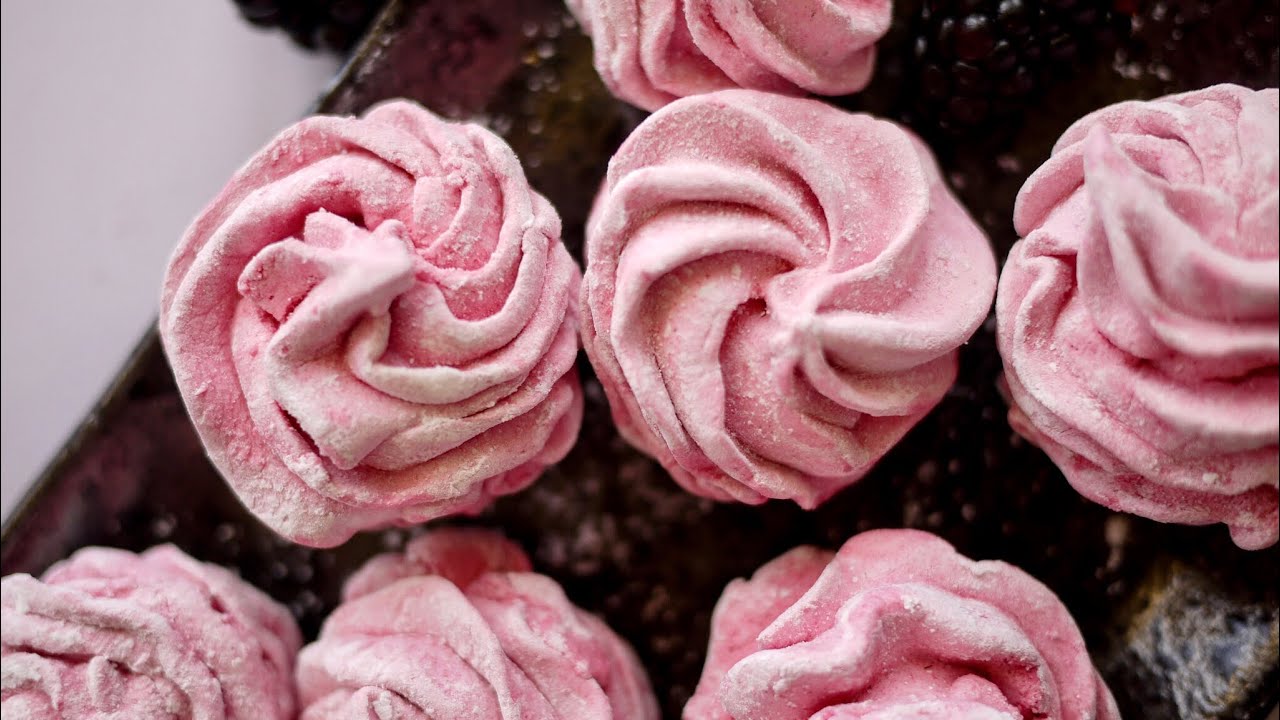 Raspberry Zefir (Marshmallow) 🍓 Easy European Recipe