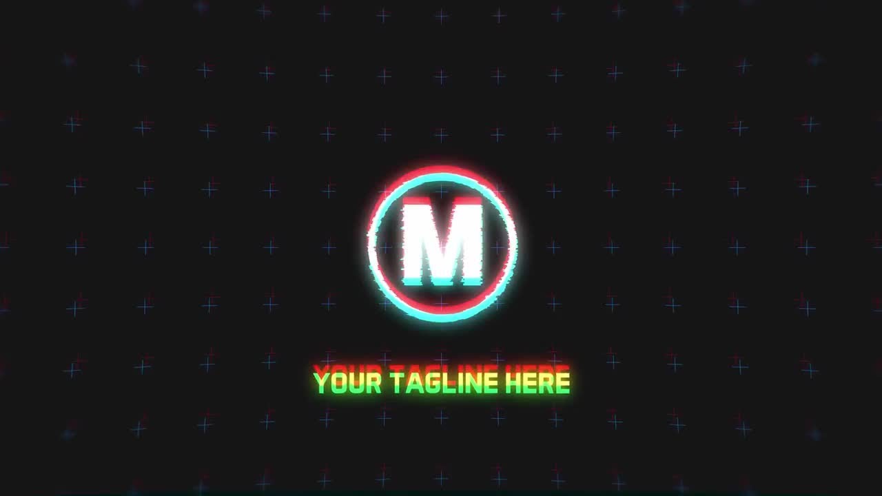 Sliced Glitch Logo After Effects Templates
