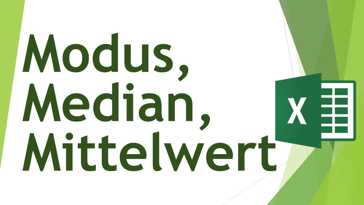 Lageparameter Modus, Median, Mittelwert in Excel berechnen - Daten analysieren in Excel (1)
