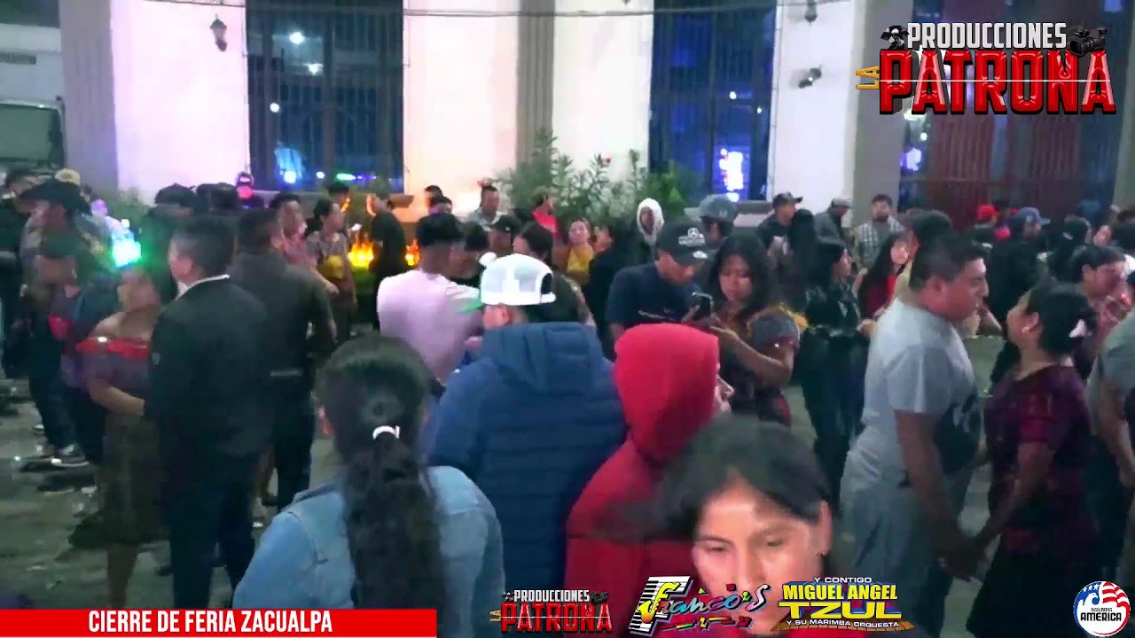 DESDE LA PLAZA DE ZACUALPA, MUSICA DE LOS FRANCOS Y MIGUEL ANGEL TZUL.