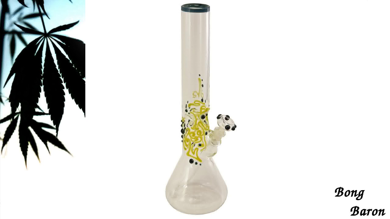 Beaker Base Bong - Color Work, Dots and Marbl