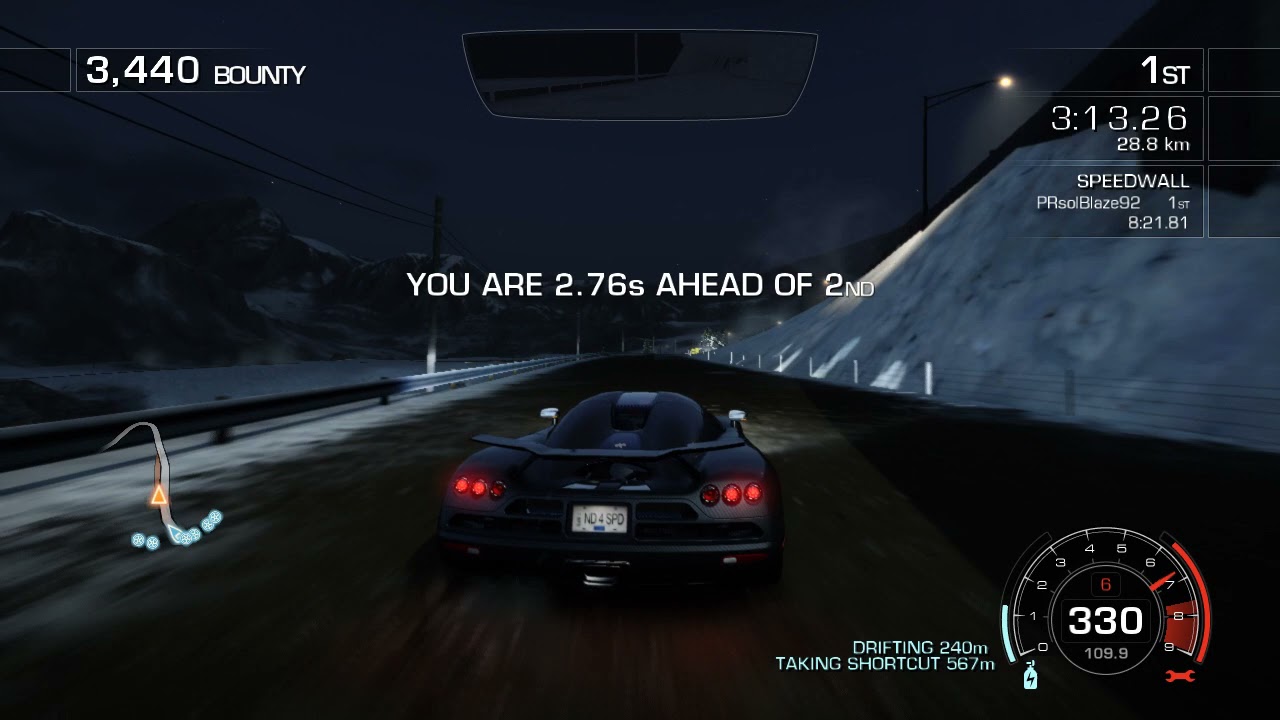 NFS Hot Pursuit (2010) | Redline Racing - 8:20.60 | Race
