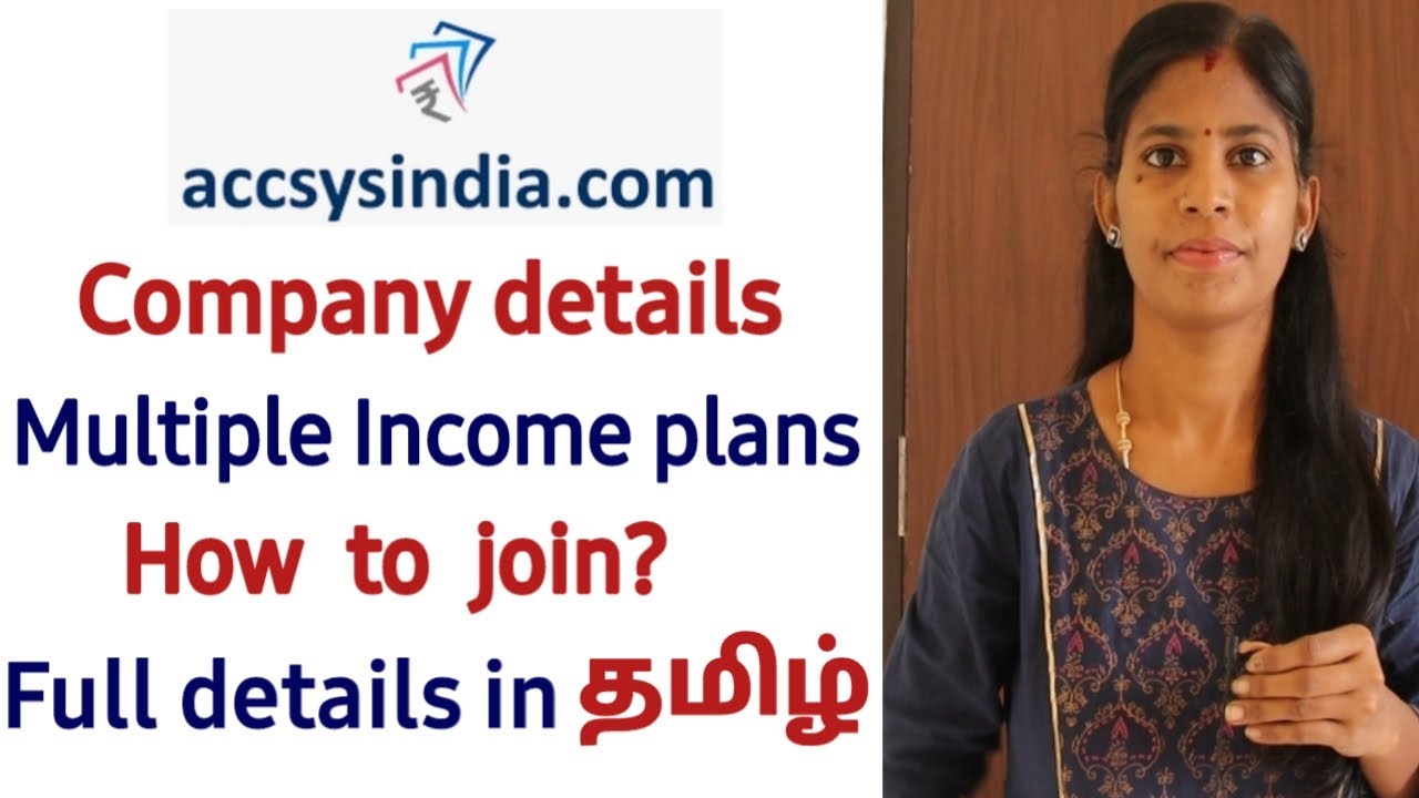 Accsysindia | Accsysindia company details | income plan | joining process | full details in tamil