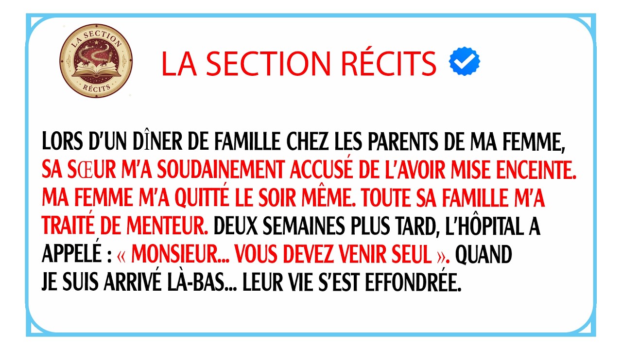 Ma femme m’a chassé pour le mensonge de sa sœur, la vérité éclate et je demande le divorce cash