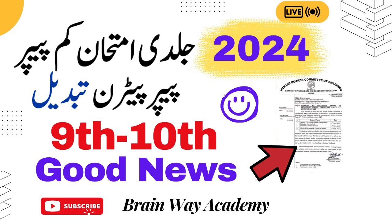 2024 Board Exam Date 9th Class Exam 2024 - 10th Class Board Exam 2024 | Board Paper 2024 News-Kelash