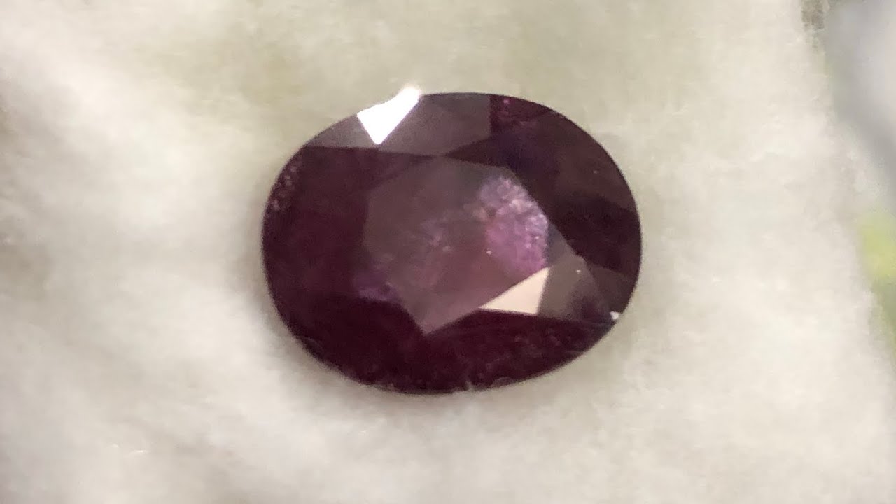 Dark Red ruby from Africa