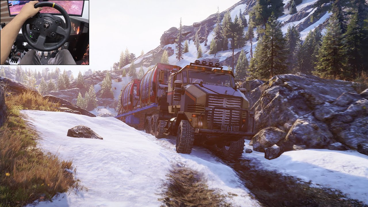 Transporting cable cars to a mountaintop - SnowRunner | Thrustmaster TX