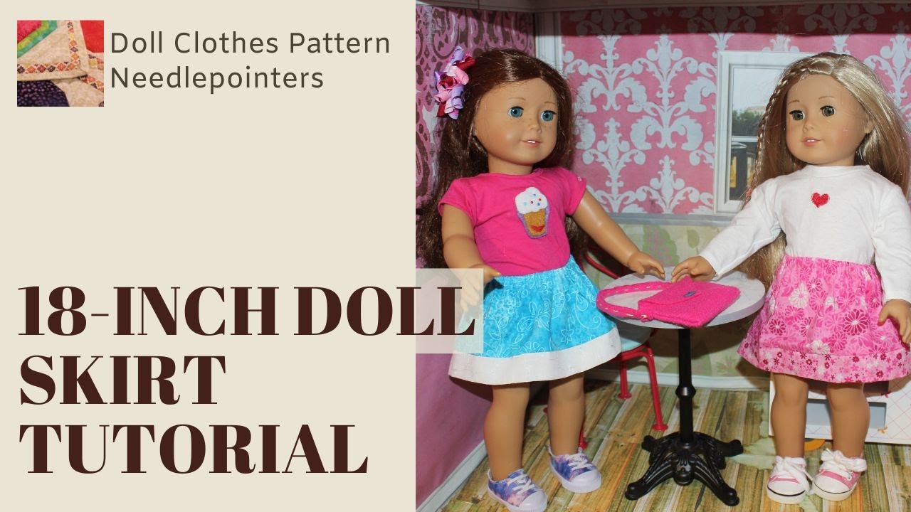 Learn How to make an 18-inch Doll Skirt