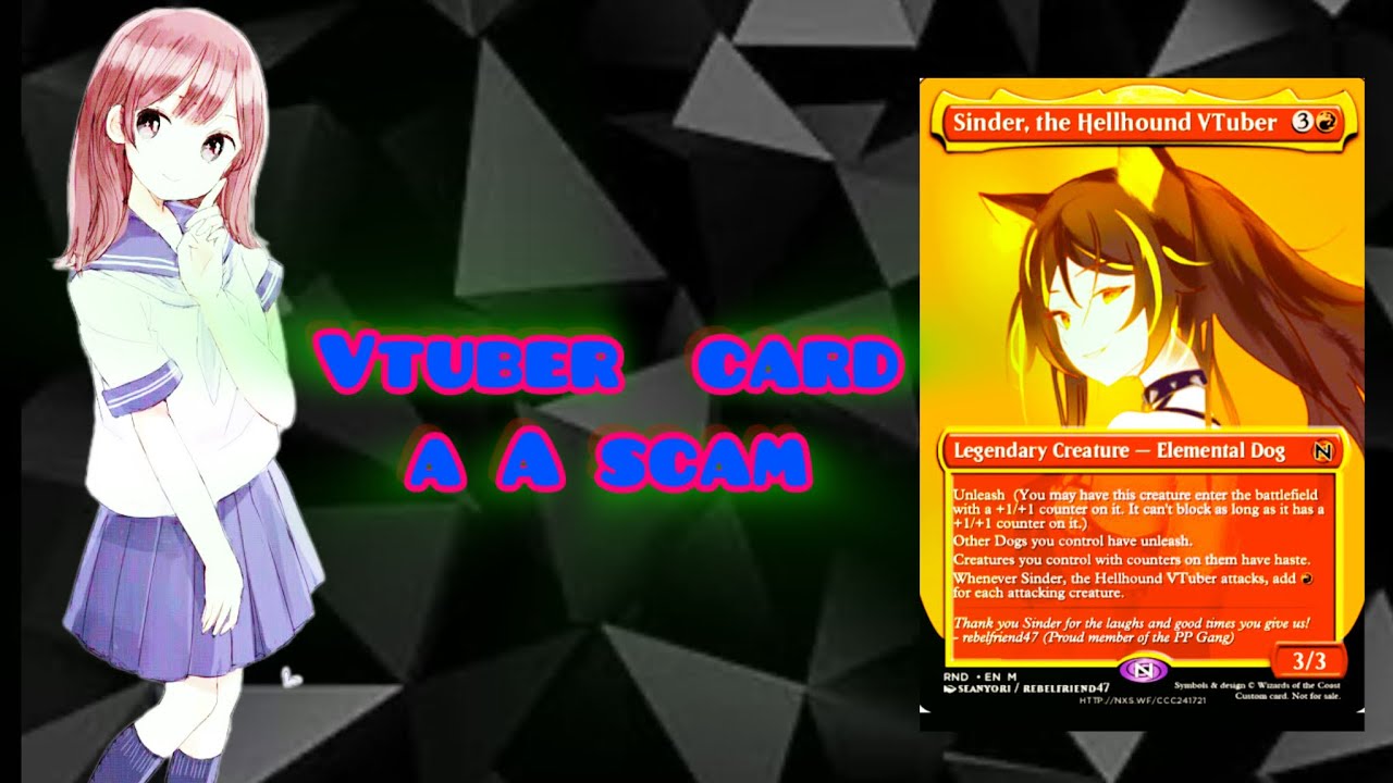 Sinder fan vtuber Cards a Scam ￼