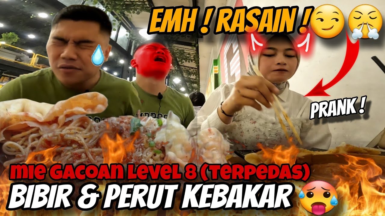 KENA PRANK SI PORORO, MAKAN MIE GACOAN LEVEL TERAKHIR‼️MAU SEKARAT TAPI SOK KUAT😎