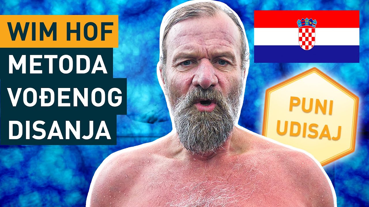 Wim Hof metoda vođenog disanja za početnike (3 kruga usporeno)