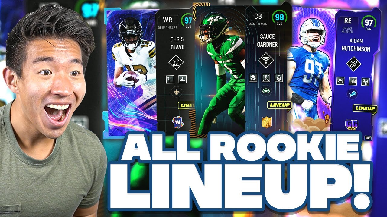 All Rookie Lineup! Every Best Rookie This Year! Madden 23