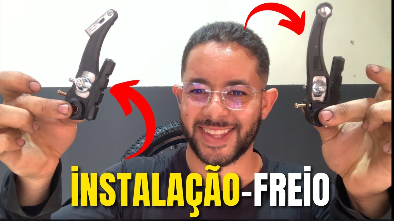 COMO instalar o FREIO V-brake do jeito certo | RÁPIDO passo a passo em casa