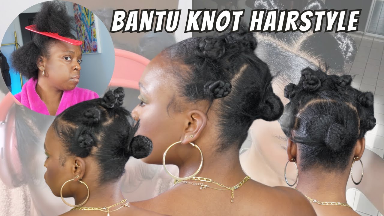 Easy Holiday Hairstyle for Short Natural Hair | 4C Bantu Knots Tutorial (Hair Spikes)