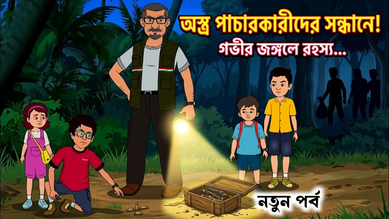 অস্ত্র পাচারকারীদের সন্ধানে,নতুন পর্ব! গভীর জঙ্গলে রহস্য, তোজো | Bengali Fairy Tales| tojo episode 