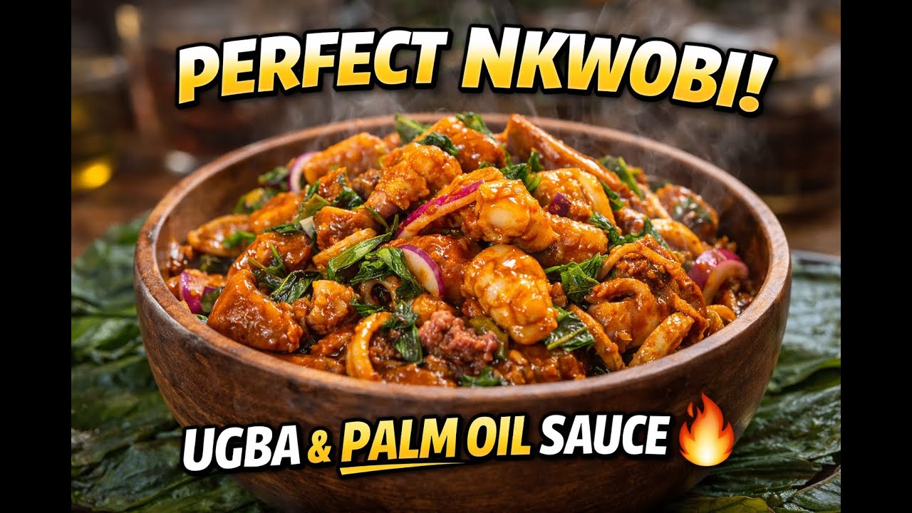 Authentic Nkwobi Recipe  Getting that Perfect  Ugba  & Palm Oil Sauce