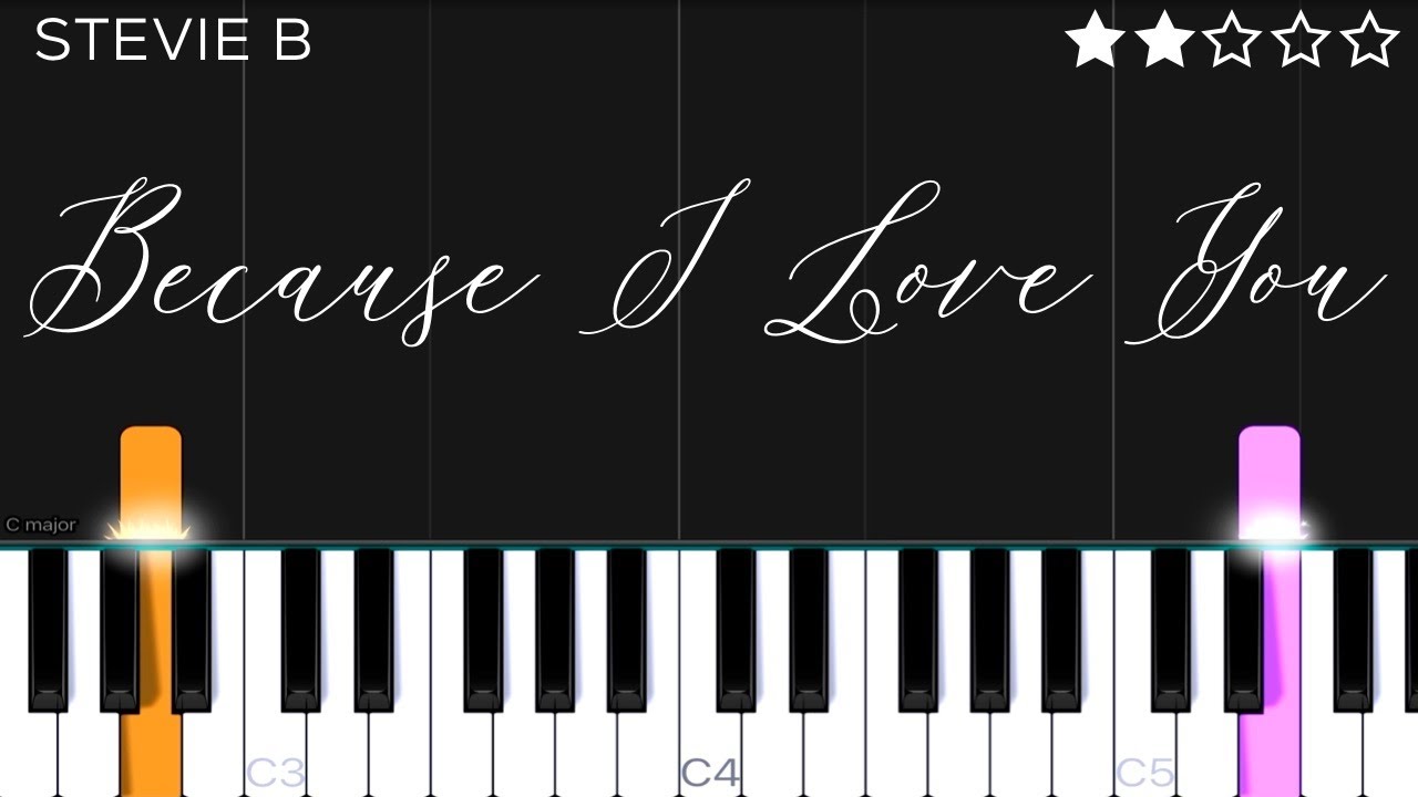 Stevie B - Because I Love You (The Postman Song) | EASY Piano Tutorial