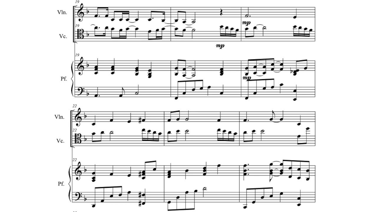 [피아노 트리오] 원하고 바라고 기도합니다 I Piano Trio I  My Desire and Prayer