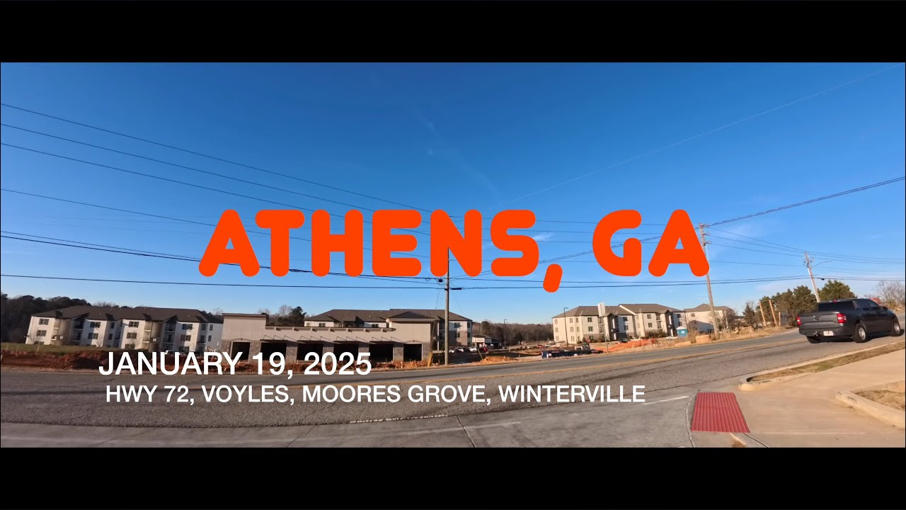 ATHENS, GEORGIA - JANUARY 19, 2026 - HWY 72, VOYLES, MOORES GROVE, WINTERVILLE 