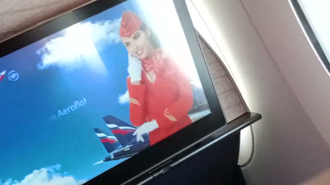 Обзор салона комфорт-класса и салона бизнес-класса в самолёте airbus a350 900 авиакомпании Аэрофлот