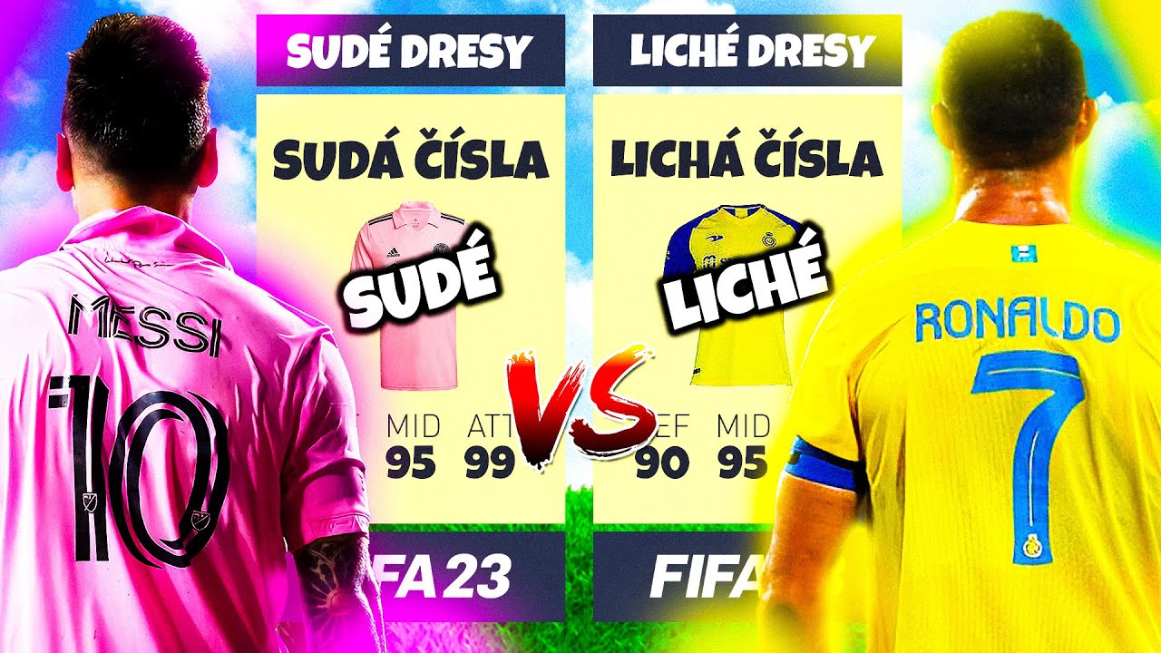 SUDÁ ČÍSLA na Dresu vs LICHÁ ČÍSLA na Dresu! 😱😳