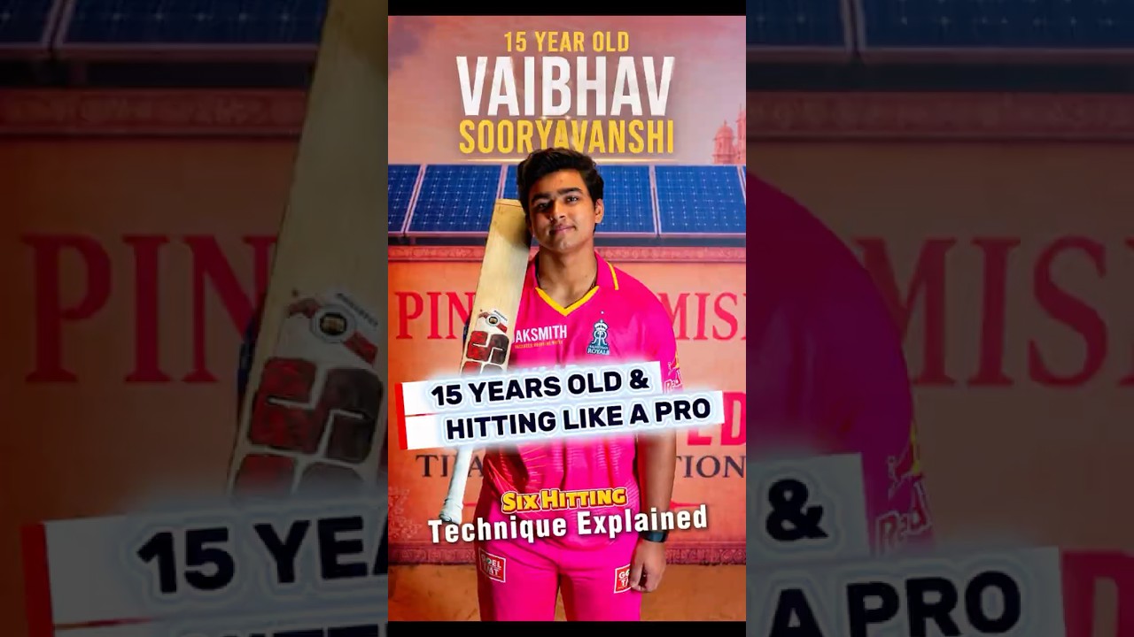 SIX HITTING DECODED 🧠⚡ VAIBHAV SOORYAVANSHI  #crickettips #hittingsix #ipl #viratkohli #battingtips