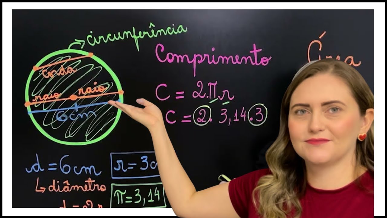 COMPRIMENTO E ÁREA ! APRENDA COMO CALCULAR AGORA! EXPLICAÇÃO DE CORDA/ RAIO/ DIÂMETRO!