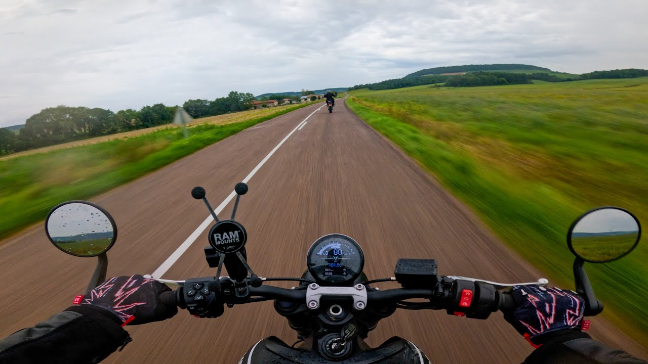 Triumph Trident 660 and Yamaha XSR 700 Ride in French Countryside - Zard Exhaust + Quickshifter [4K]