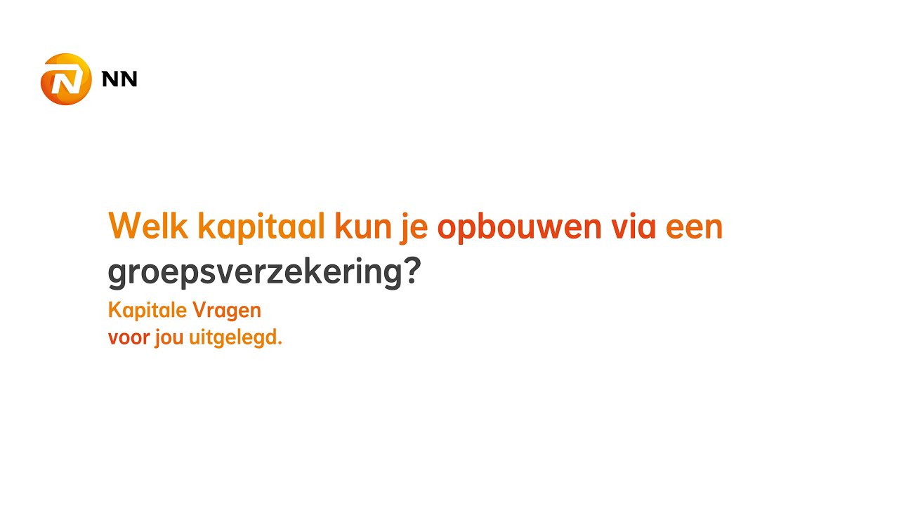 Welk kapitaal kun je opbouwen via een groepsverzekering? | NN Insurance Belgium