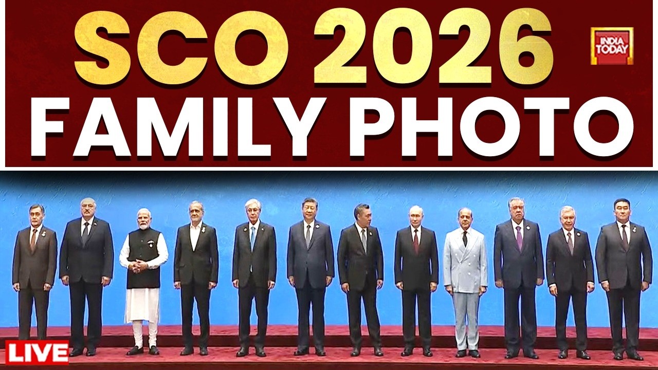 PM Modi Live: Day 2 Of SCO Summit 2026 | Official Photo-Op At SCO Summit | Modi-XI Handshake