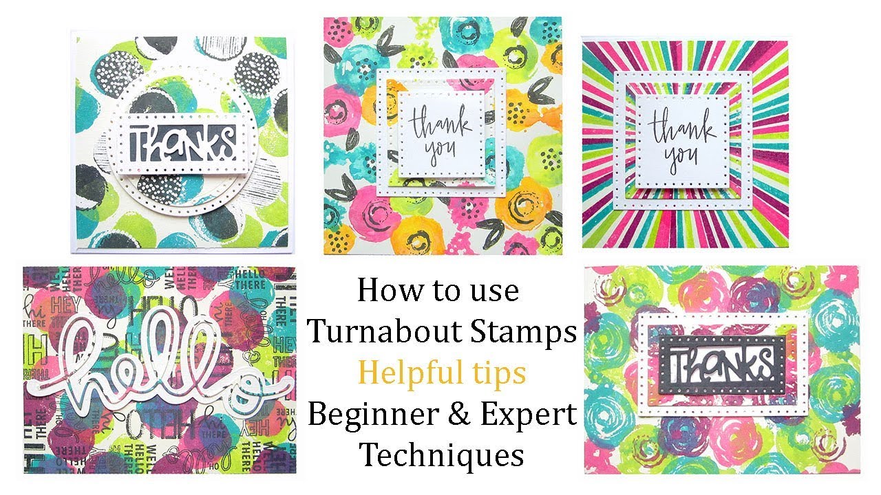 How to use Concord & 9th Turnabout Stamps- Tips & Techniques with Tim Holtz Distress Oxide Inks