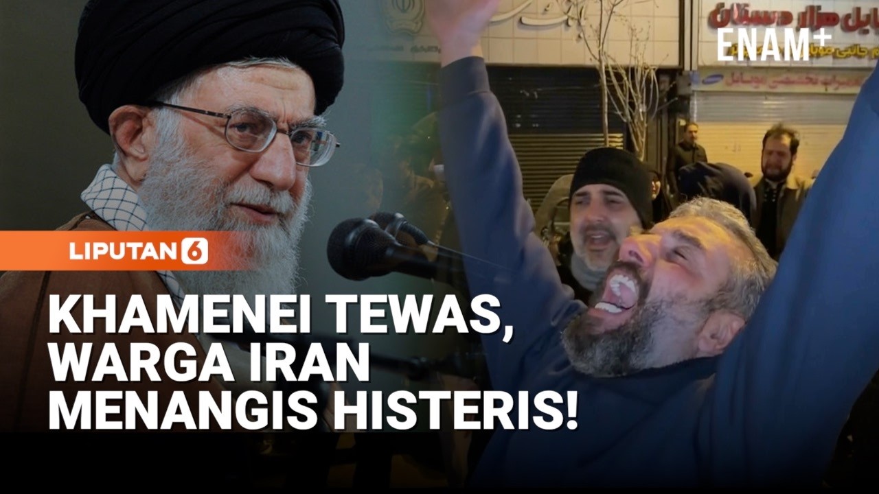 Pimpinan Tertinggi Iran Khamenie Tewas, Warga Iran Histeris! | Liputan6