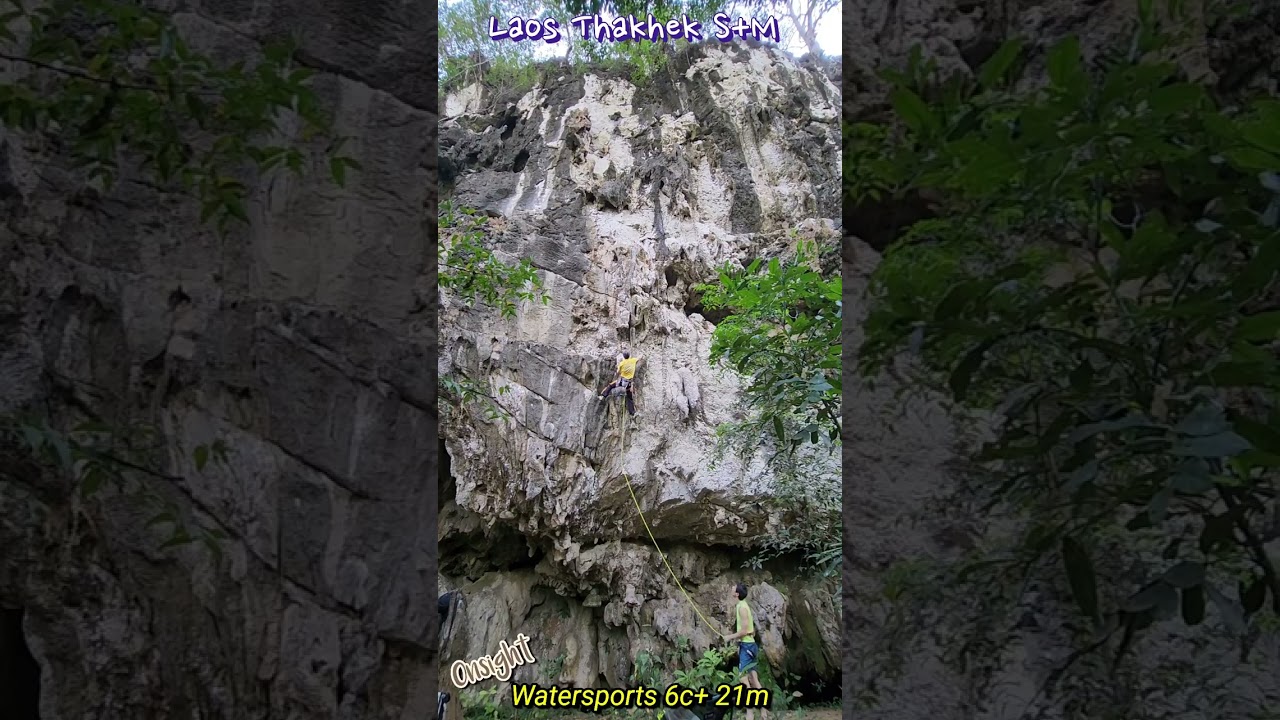 Laos Thakhek  Watersports 6c+ Onsight 