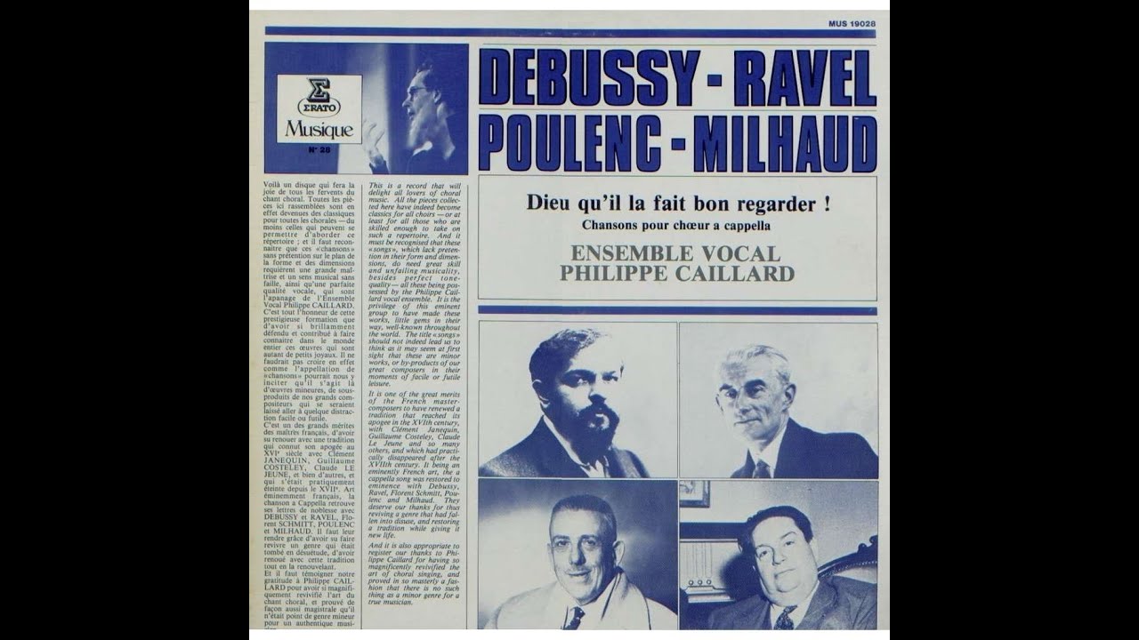 Trois chansons  (Maurice Ravel 1875-1937)