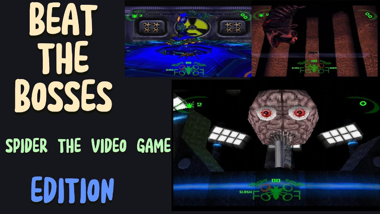BEAT THE BOSSES Spider The Video Game Edition Playstation 1 ps1