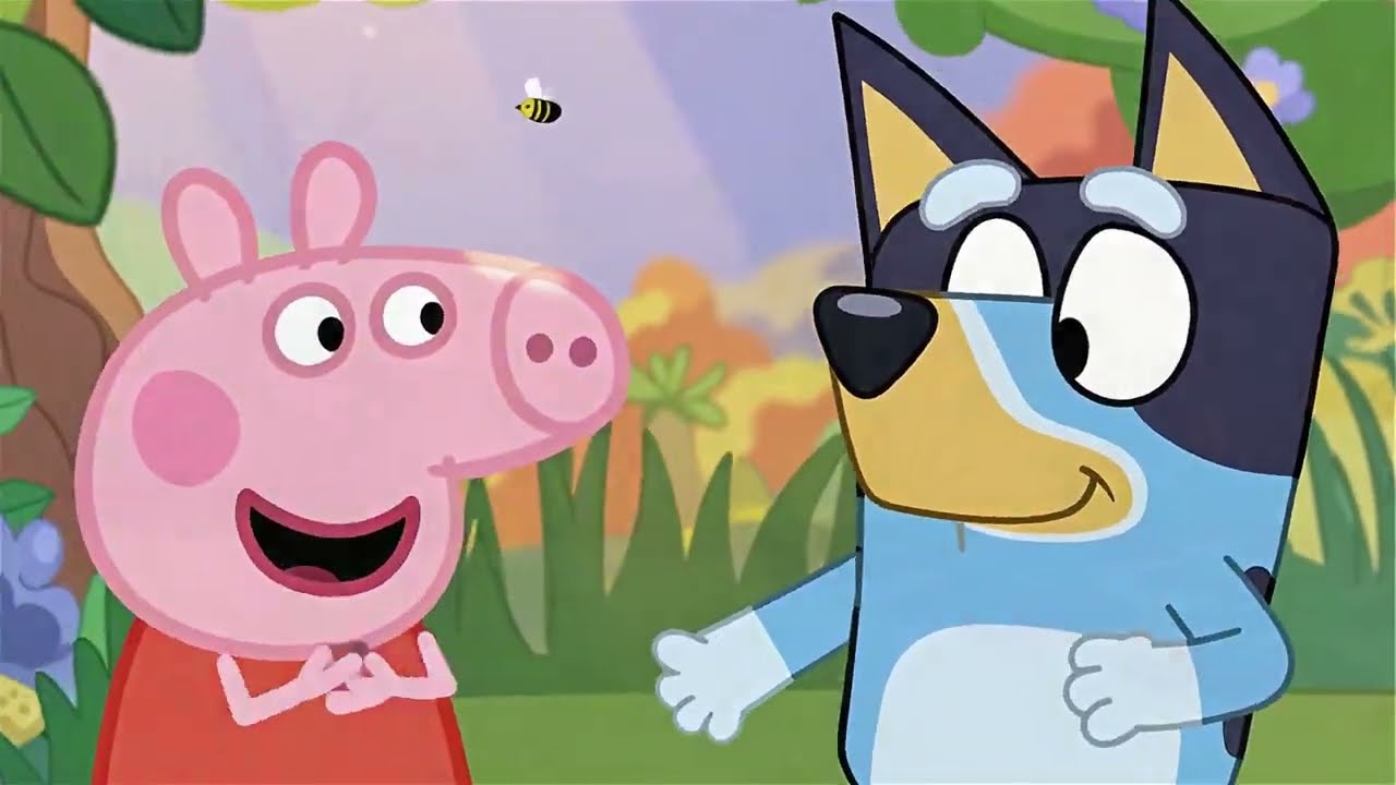 Bluey y Peppa Juegan en el Jardín 🌳🐶🐷 | Video Largo para Niños y Bebés