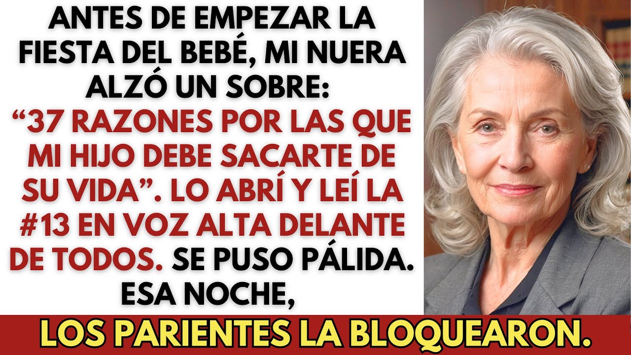 Mi nuera me dio “37 razones para que mi hijo me corte.” Lo leí todo—quedé helada.