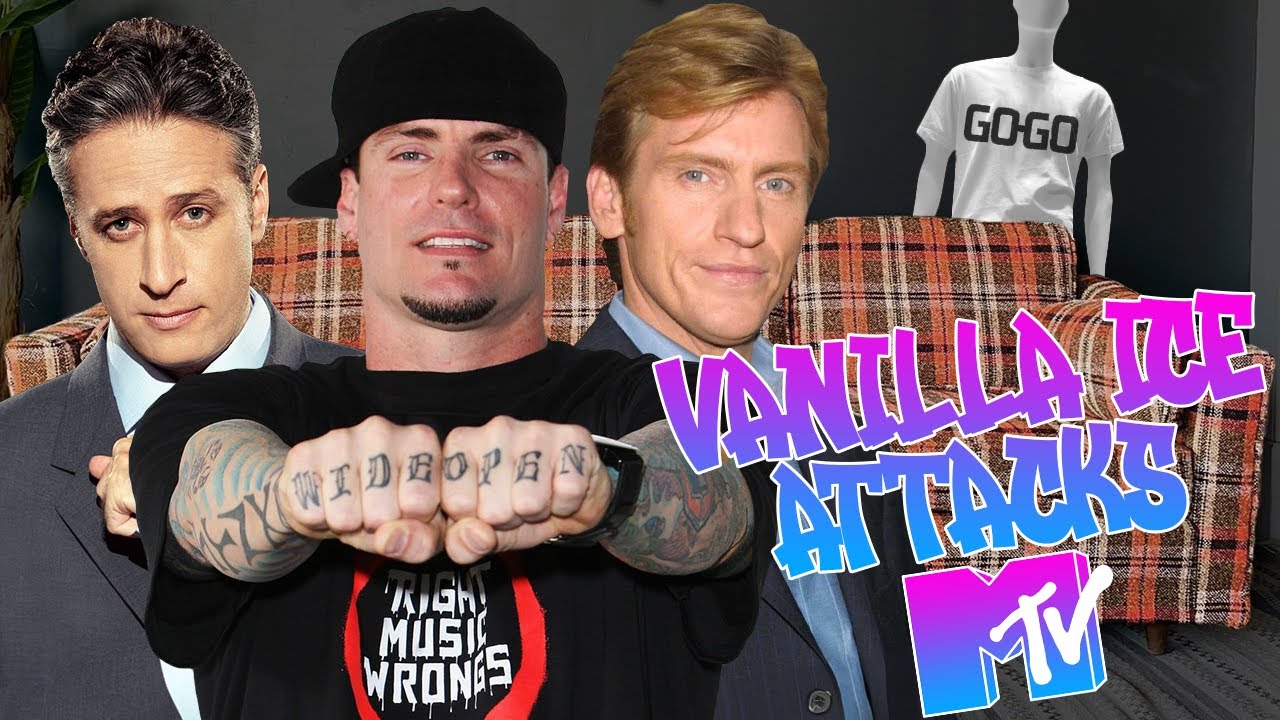 That Time Vanilla Ice Almost Injured Jon Stewart and Denis Leary on MTV