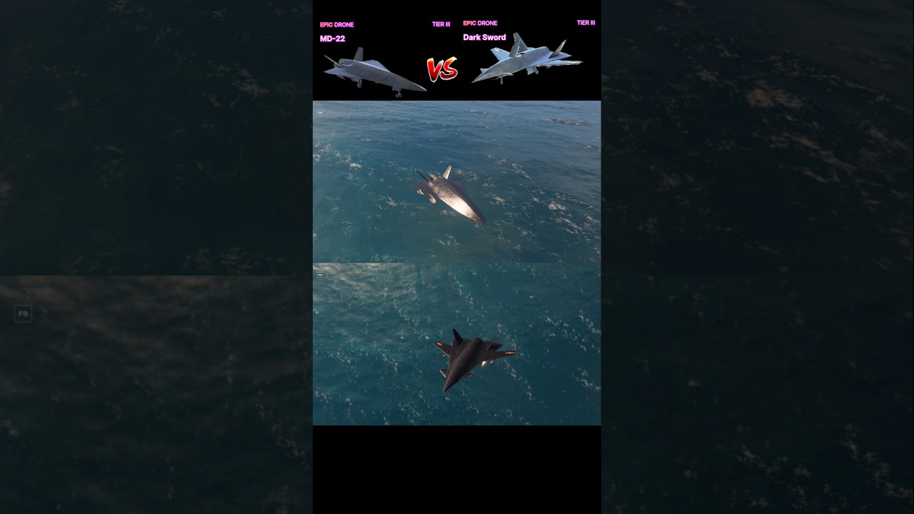 MD-22 Vs Dark Sword Drone Damage 🔥 | Modern Warships #shorts