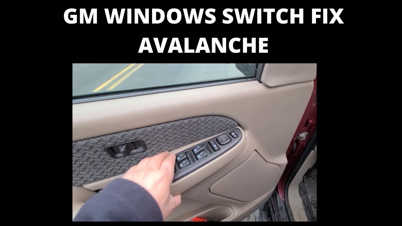 GMC/ CHEVY DOOR WINDOW SWITCH FIX How To FIX Power WINDOWS Switch Panel Troubleshooting GMC