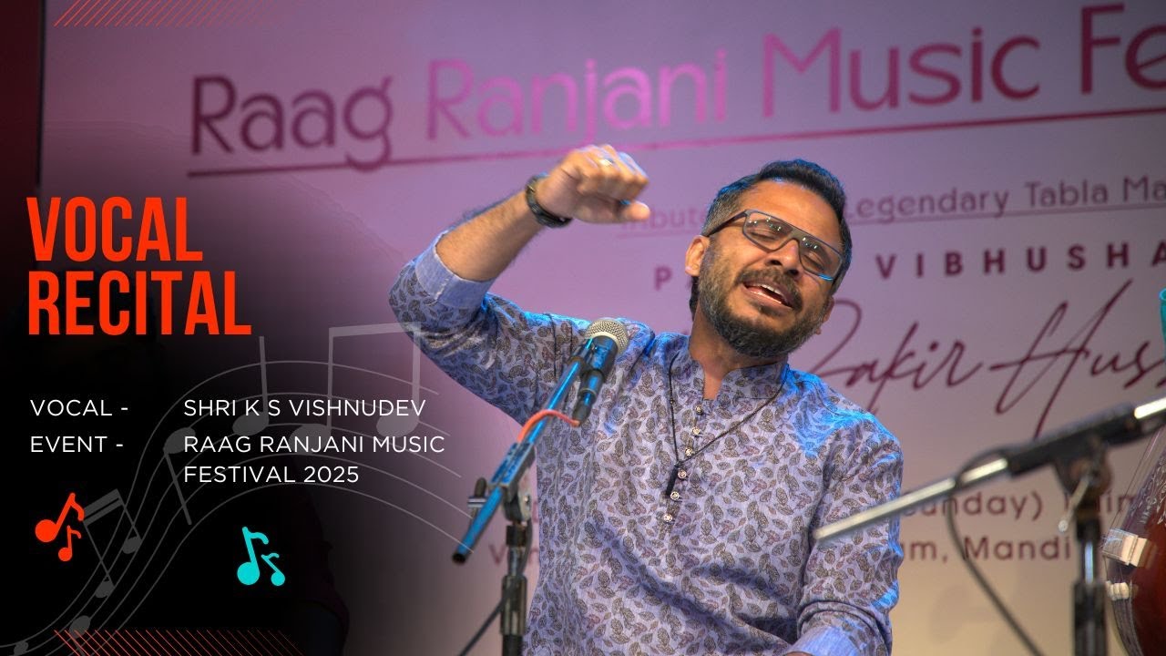 Carnatic Vocal | Sh. K S Vishnudev | Raag Shanmukhapriya | Alaap |UMF's RaagRanjaniMusicFestival2025