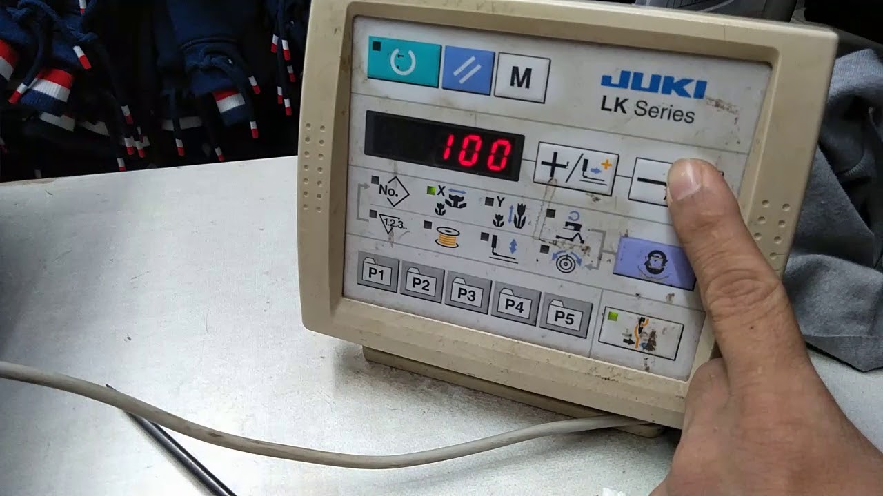 Chuyển đổi điện tử từ bọ sang đính cúc máy JuKi LK 1903ASS