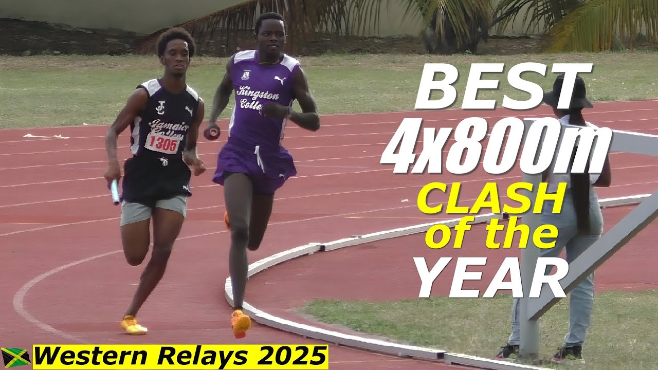 A Kingston College VS Jamaica College Clash of the Year | Boys 4x800m Final | Western Relays 2025